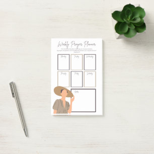 Woman Scripture Weekly Prayer Planner Note