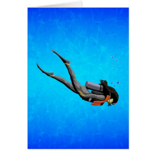 Woman SCUBA Diving