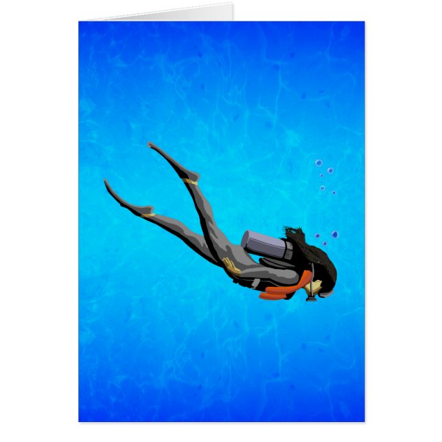 Woman SCUBA Diving (Front)