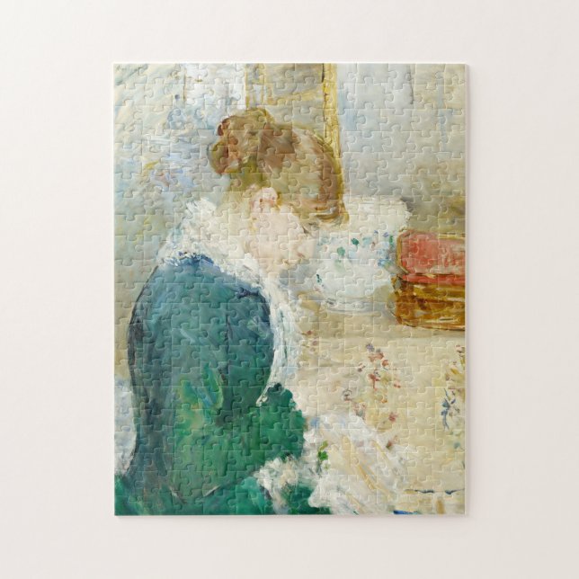 Woman Sewing | Berthe Morisot Jigsaw Puzzle (Vertical)
