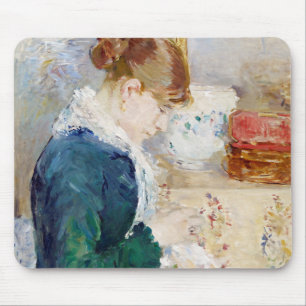 Woman Sewing, Berthe Morisot Mouse Mat