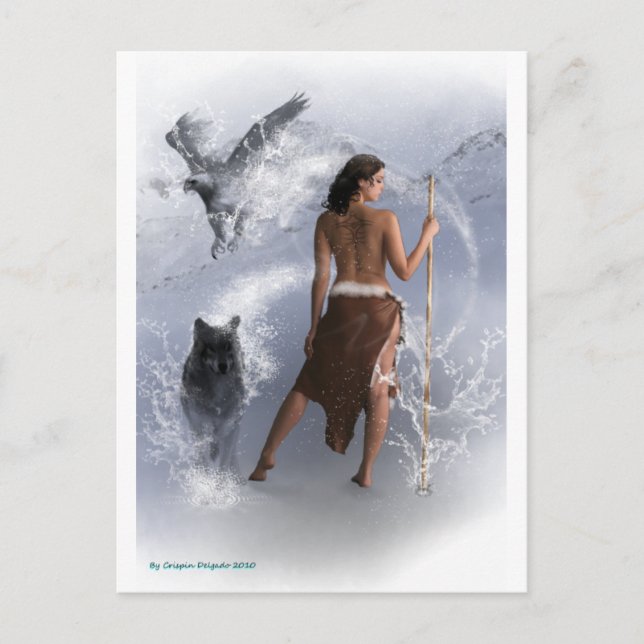 Woman Shaman Post Card (Front)