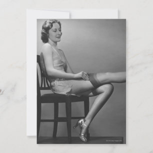 Woman Sitting on Chair