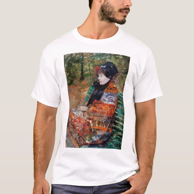 Woman Sitting on the Bench, Mary Cassatt T-Shirt (Front)