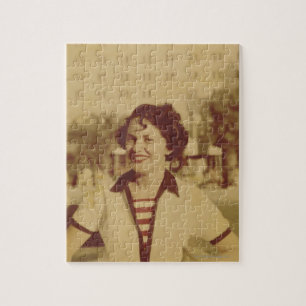 Woman Sitting Outside Jigsaw Puzzle