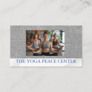 Woman Sitting Yoga Pose Yoga Class Business Card