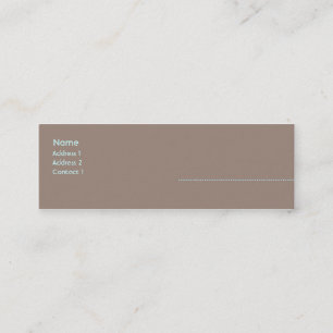 Woman - Skinny Mini Business Card
