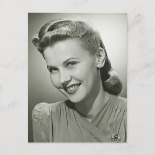 Woman Smiling 2 Postcard