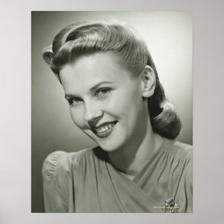 Woman Smiling 2 Poster