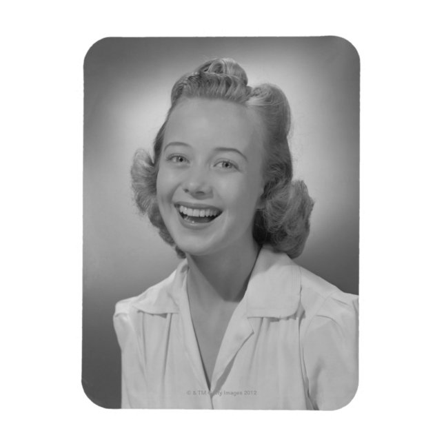 Woman Smiling Magnet (Vertical)