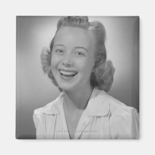 Woman Smiling Magnet