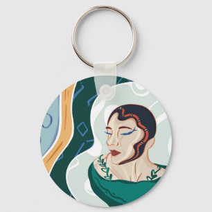 Woman Snake - Snake Head Lady Key Ring