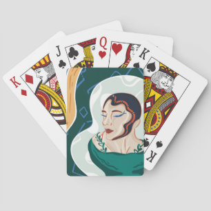 Woman Snake - Snake Head Lady Playing Cards