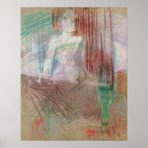 Woman standing behind a table, from 'Elles', 1889 Poster