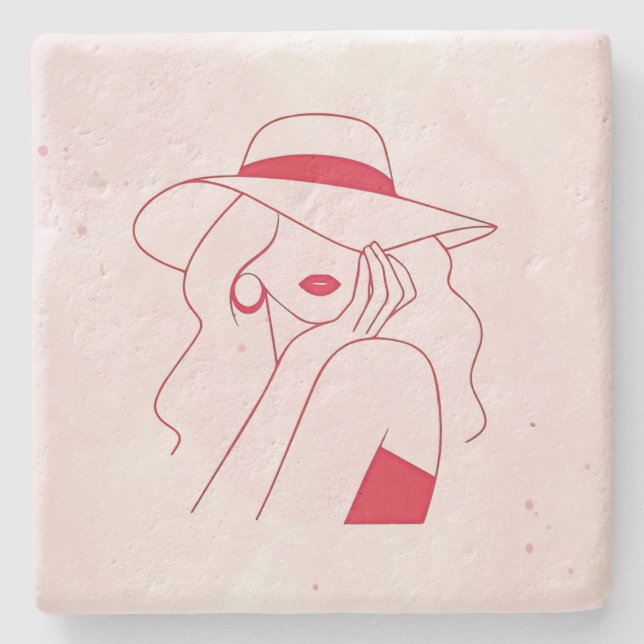 Woman Stone Coaster (Front)