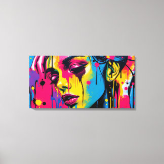 Woman Street Style -  Canvas Print