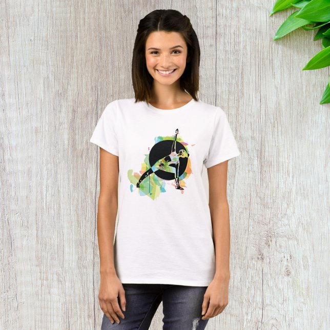Woman Stretching Illustration T-Shirt (Creator Uploaded)