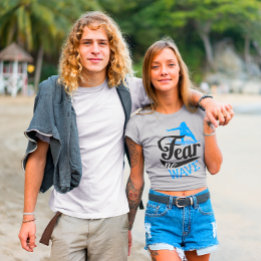 Woman Surfer Fear No Wave Women's Surfing T-Shirt