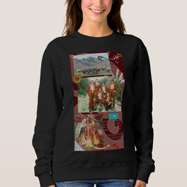 Woman Sweatshirt Kazakhstan  (Front)