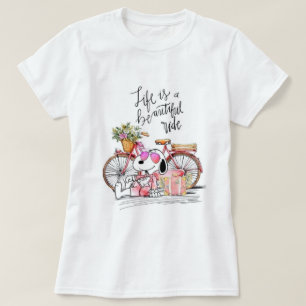 Woman T-Shirt Life Is a Beautiful Ride – Snoopy, V