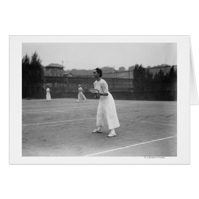 Woman Tennis Player getting ready Photograph (Front Horizontal)