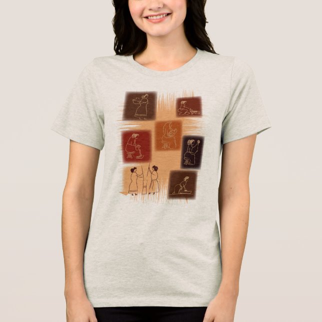 Woman-The Backbone Tri-Blend Shirt (Front)