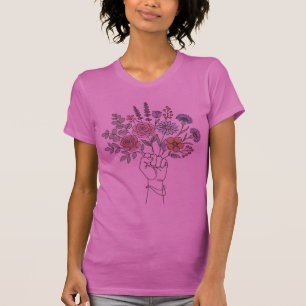Woman: The Fist of Change & The Heart of Bloom T-Shirt