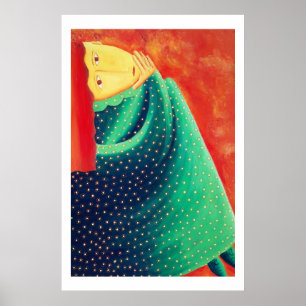 Woman Thinking Poster