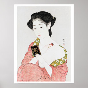 Woman to Makeup, Goyō Hashiguchi Poster