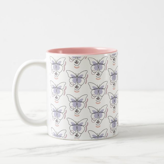 Woman Two-Tone Coffee Mug (Left)