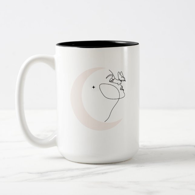 Woman Two-Tone Coffee Mug (Left)