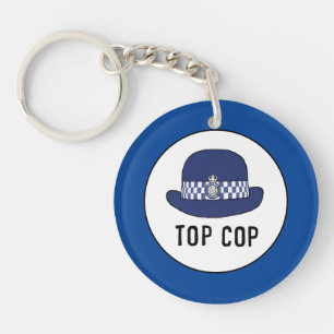 Woman UK Police Officer or WPC Key Ring