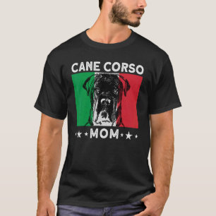 Woman Usa Cane Corso Mum Dog American Flag T-Shirt