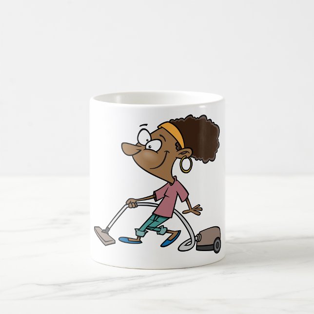 Woman Vaccuming Coffee Mug (Creator Uploaded)