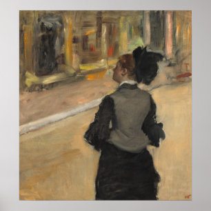 Woman, Visit to a Museum - Edgar Degas Fine Art Poster