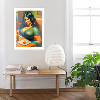 Woman waiting B Poster