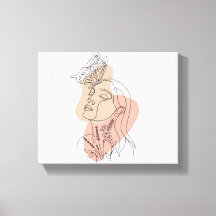 Woman Wall Art, Abstract Female Print