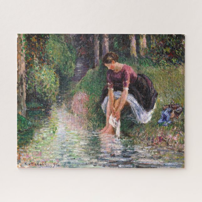 Woman Washing Her Feet Camille Pissarro Jigsaw Puzzle (Horizontal)