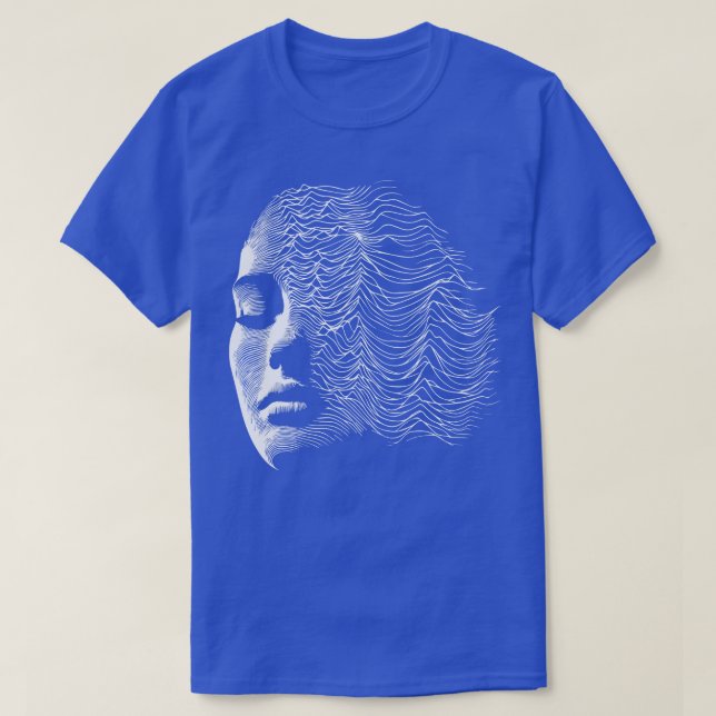 woman waves design 1 T-Shirt (Design Front)