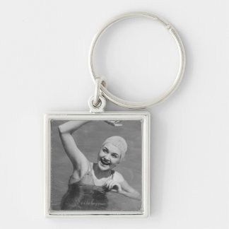 Woman Waving Key Ring