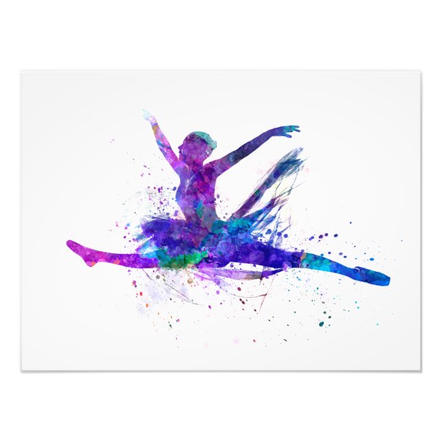 Woman wherina ballet dancer dancing photo print (Front)