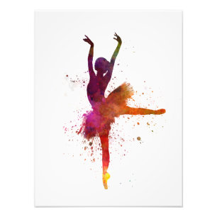 Woman wherina ballet dancer dancing photo print