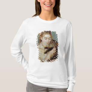 Woman with a Cat by Pierre-Auguste Renoir T-Shirt
