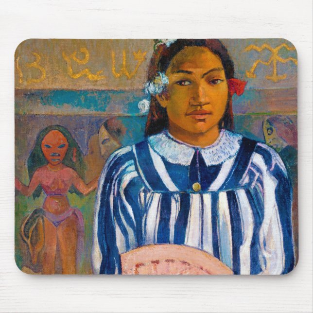 Woman with A Fan, Gauguin Mouse Mat (Front)