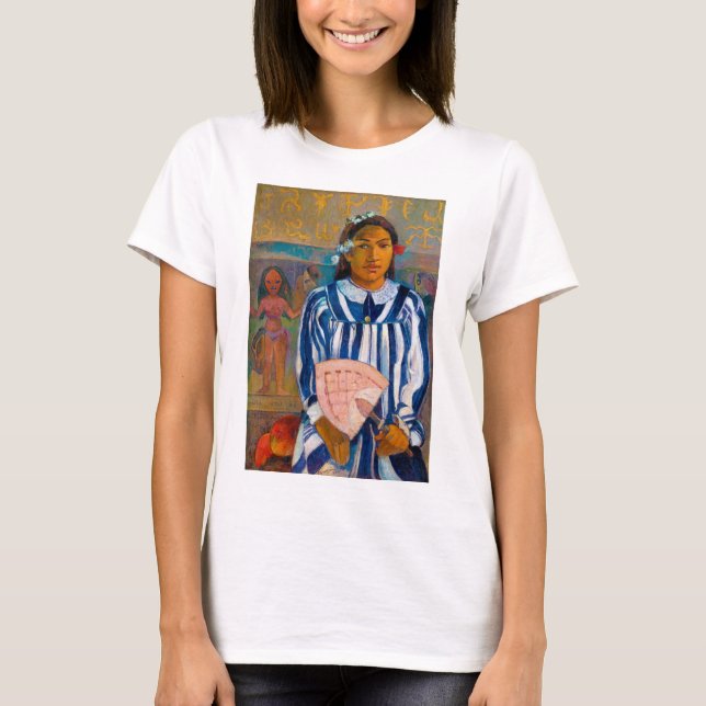 Woman with A Fan, Gauguin T-Shirt (Front)