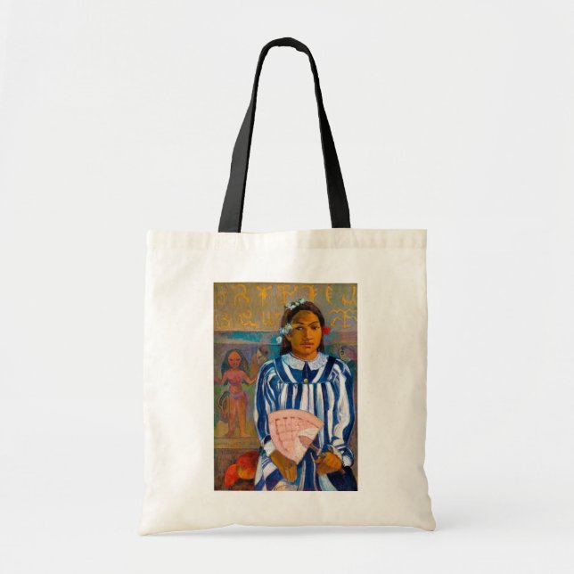 Woman with A Fan, Gauguin Tote Bag (Front)