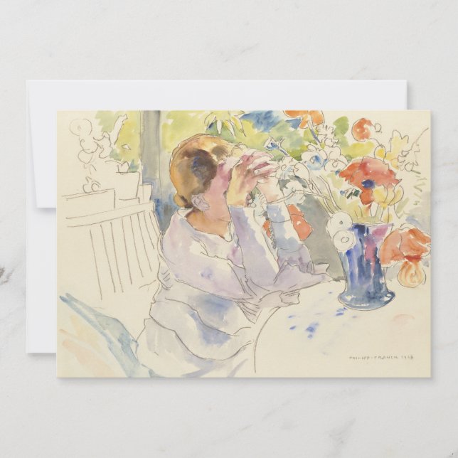 Woman with a Flower Bouquet | Philipp Franck (Front)