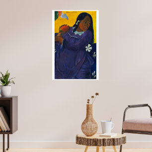 Woman with a Mango – Gauguin, 1892 Poster