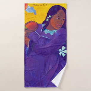Woman with a Mango, Gauguin Bath Towel