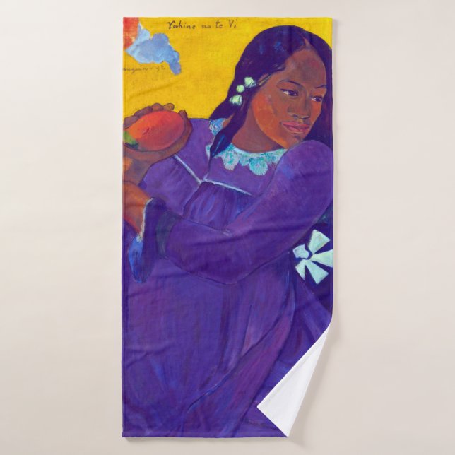 Woman with a Mango, Gauguin Bath Towel (Bath Towel)